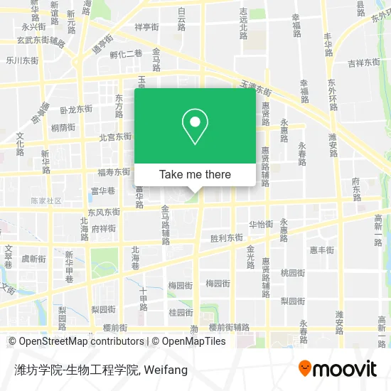 潍坊学院-生物工程学院 map