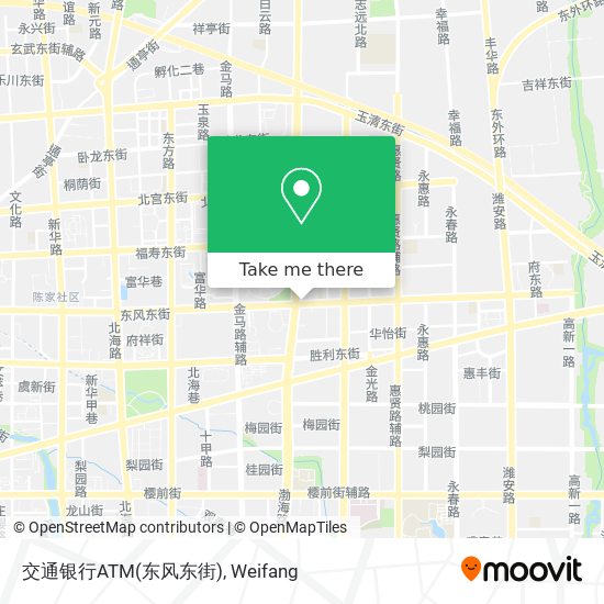 交通银行ATM(东风东街) map