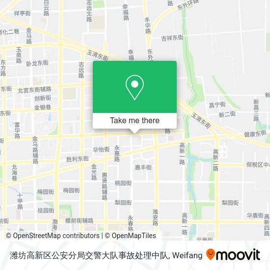 潍坊高新区公安分局交警大队事故处理中队 map