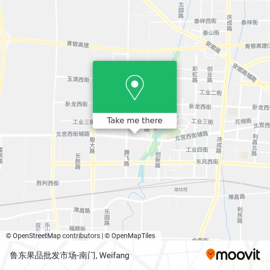 鲁东果品批发市场-南门 map