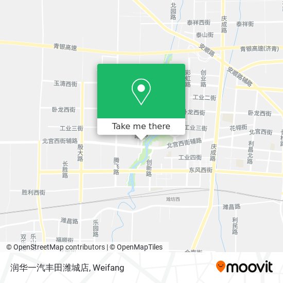 润华一汽丰田潍城店 map