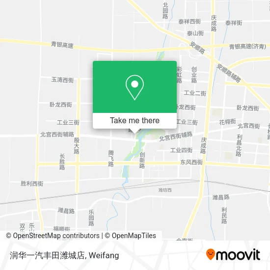 润华一汽丰田潍城店 map
