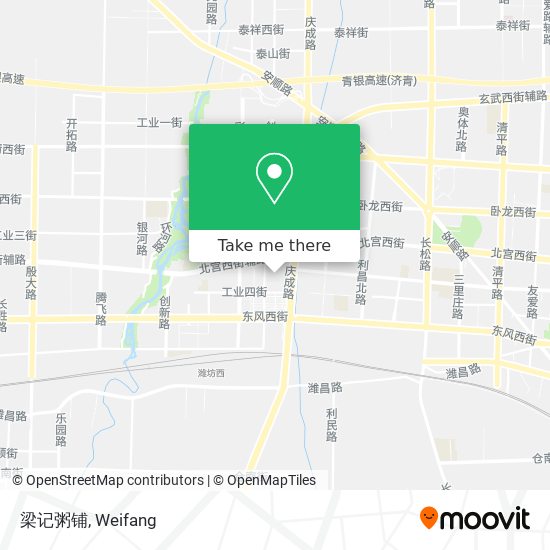 梁记粥铺 map