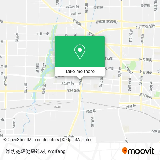 潍坊德辉健康饰材 map