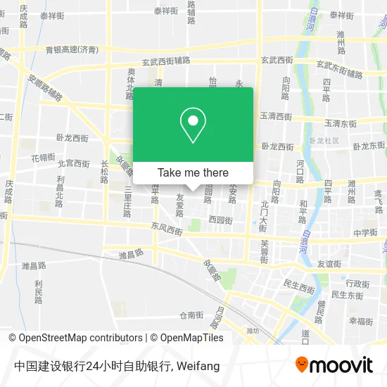 中国建设银行24小时自助银行 map