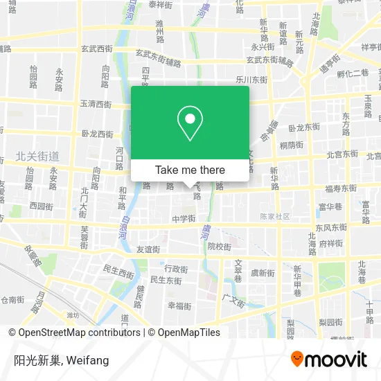 阳光新巢 map
