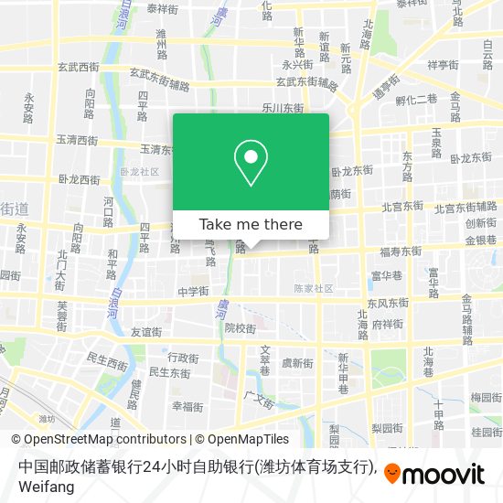 中国邮政储蓄银行24小时自助银行(潍坊体育场支行) map