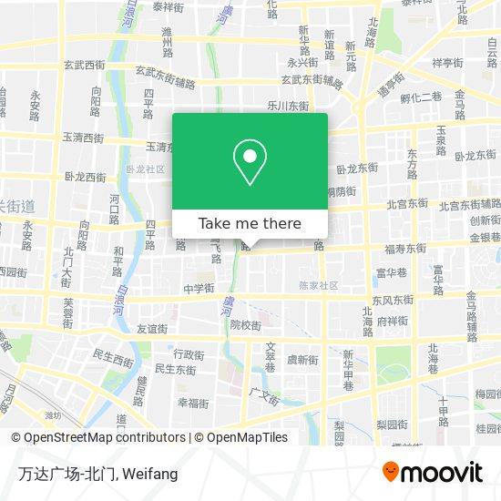 万达广场-北门 map