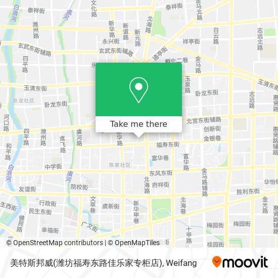 美特斯邦威(潍坊福寿东路佳乐家专柜店) map