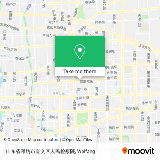 山东省潍坊市奎文区人民检察院 map