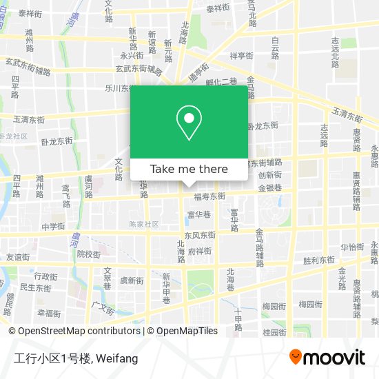 工行小区1号楼 map