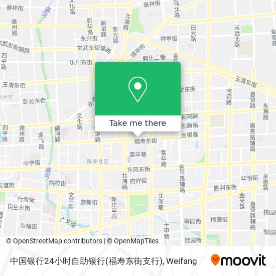中国银行24小时自助银行(福寿东街支行) map