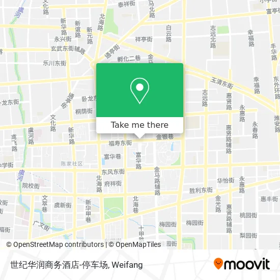 世纪华润商务酒店-停车场 map
