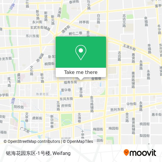 铭海花园东区-1号楼 map
