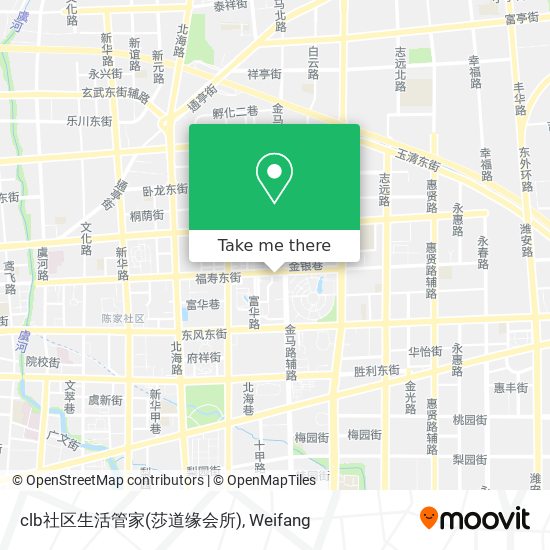 clb社区生活管家(莎道缘会所) map