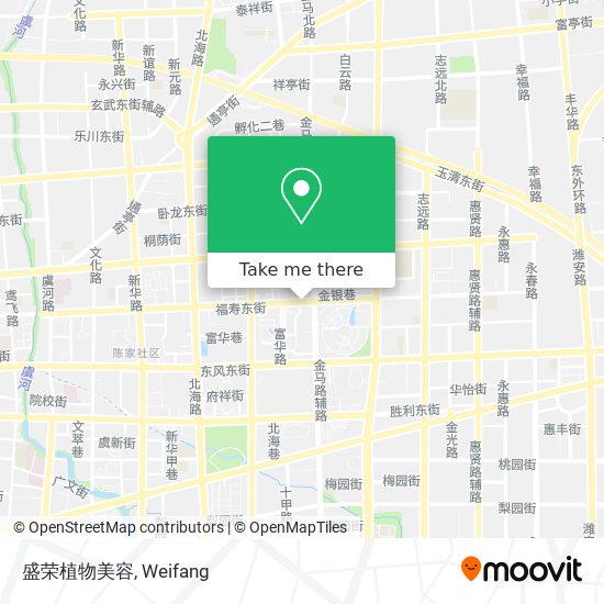 盛荣植物美容 map