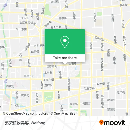 盛荣植物美容 map