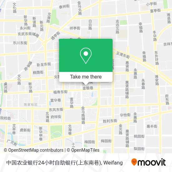 中国农业银行24小时自助银行(上东南巷) map