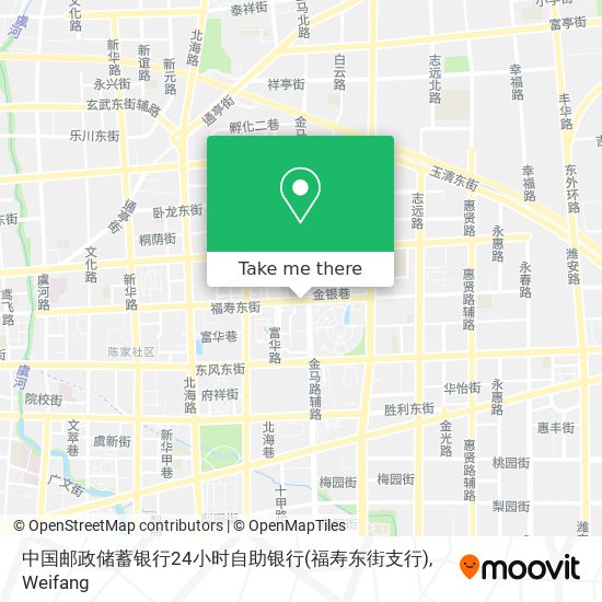中国邮政储蓄银行24小时自助银行(福寿东街支行) map