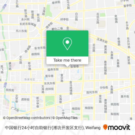 中国银行24小时自助银行(潍坊开发区支行) map