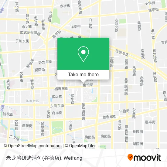 老龙湾碳烤活鱼(谷德店) map