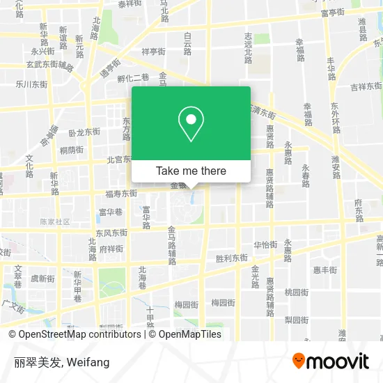 丽翠美发 map