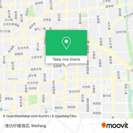 潍坊柠檬酒店 map