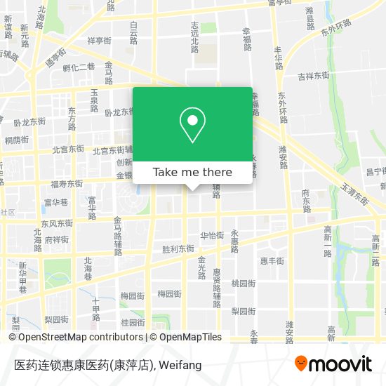医药连锁惠康医药(康萍店) map