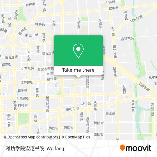 潍坊学院宏愿书院 map