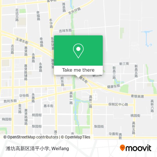 潍坊高新区清平小学 map