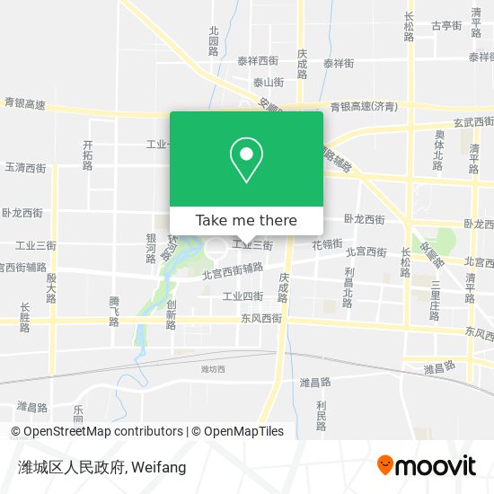 潍城区人民政府 map