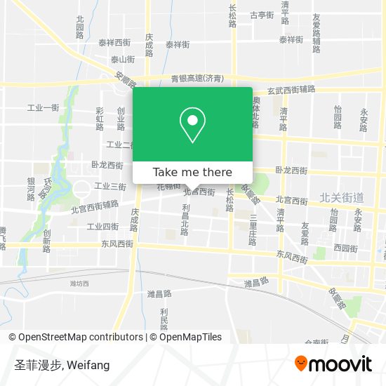 圣菲漫步 map