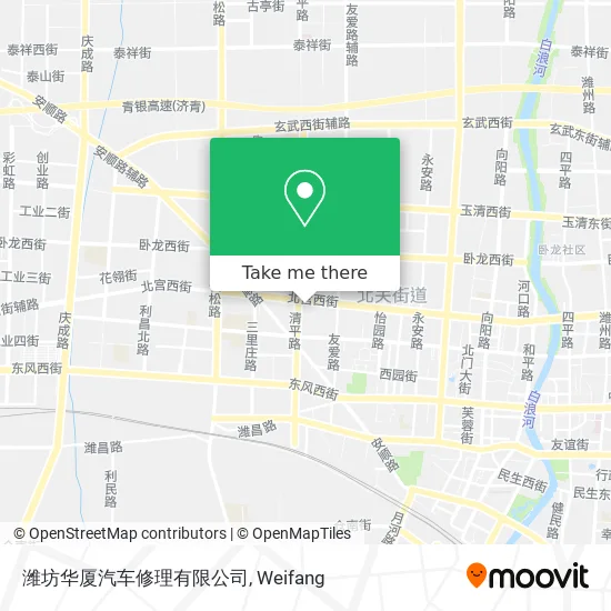 潍坊华厦汽车修理有限公司 map