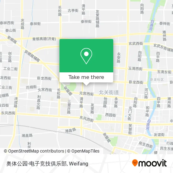 奥体公园-电子竞技俱乐部 map