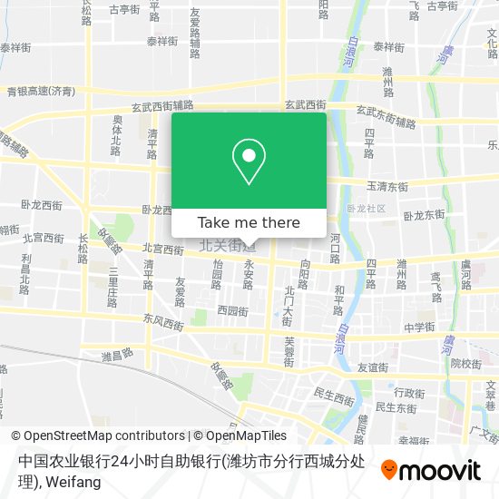 中国农业银行24小时自助银行(潍坊市分行西城分处理) map