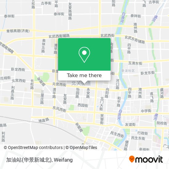 加油站(华景新城北) map