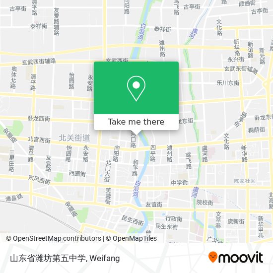 山东省潍坊第五中学 map