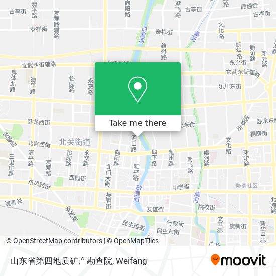 山东省第四地质矿产勘查院 map