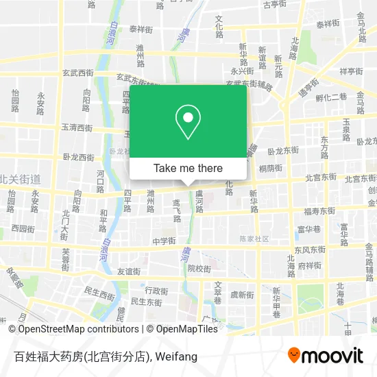 百姓福大药房(北宫街分店) map