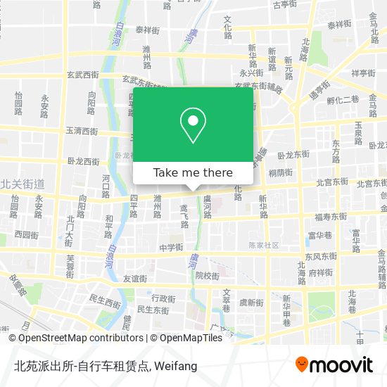 北苑派出所-自行车租赁点 map