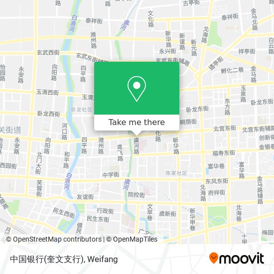 中国银行(奎文支行) map
