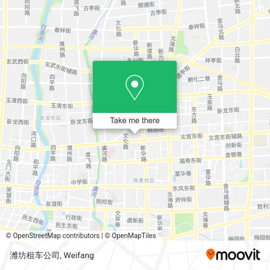 潍坊租车公司 map