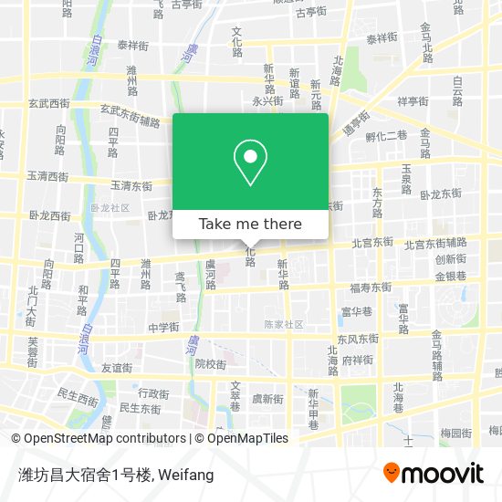 潍坊昌大宿舍1号楼 map