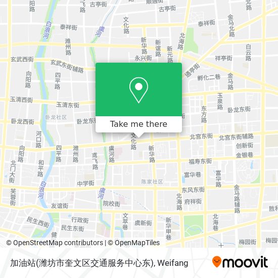 加油站(潍坊市奎文区交通服务中心东) map