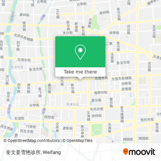 奎文姜雪艳诊所 map