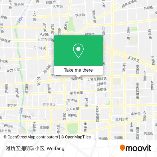 潍坊五洲明珠小区 map