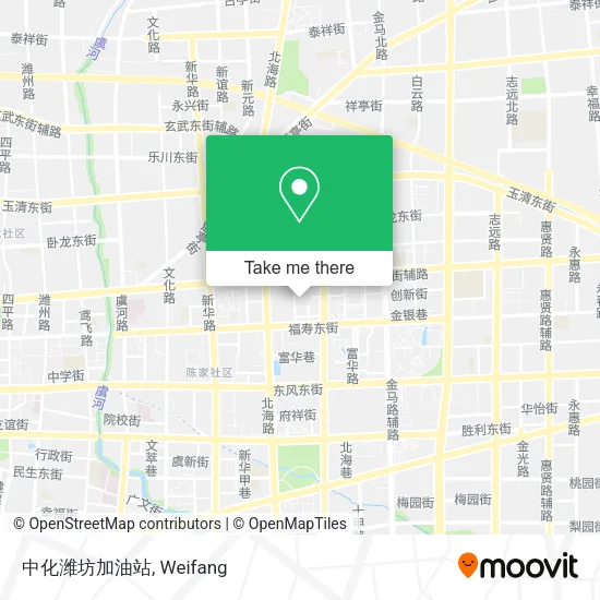 中化潍坊加油站 map