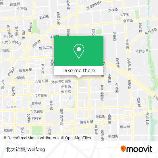 北大锦城 map