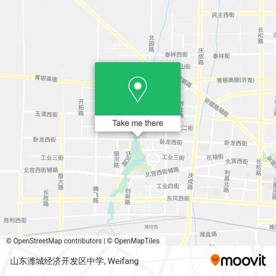 山东潍城经济开发区中学 map