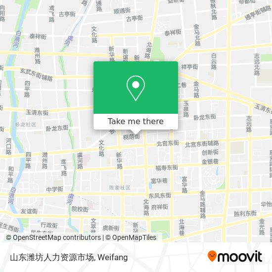 山东潍坊人力资源市场 map